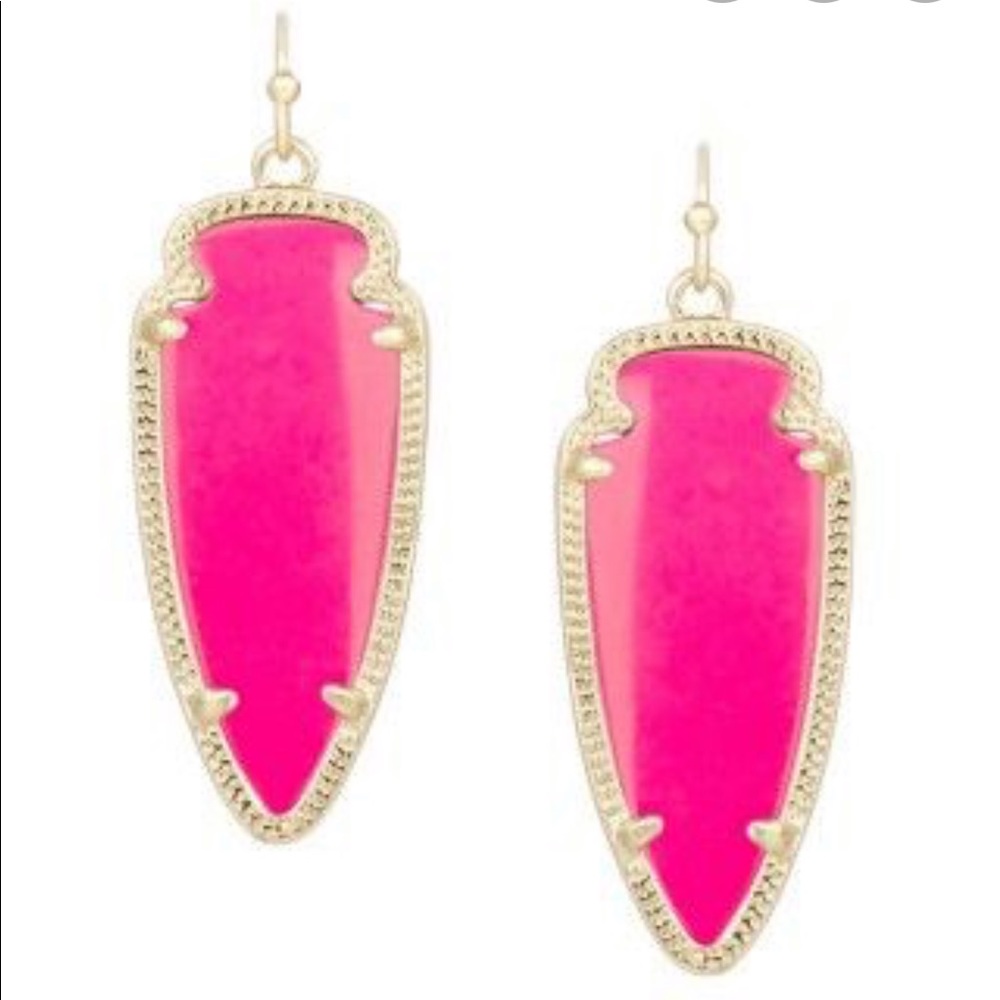 Kendra Scott Sky Earrings in Fuchsia Pink